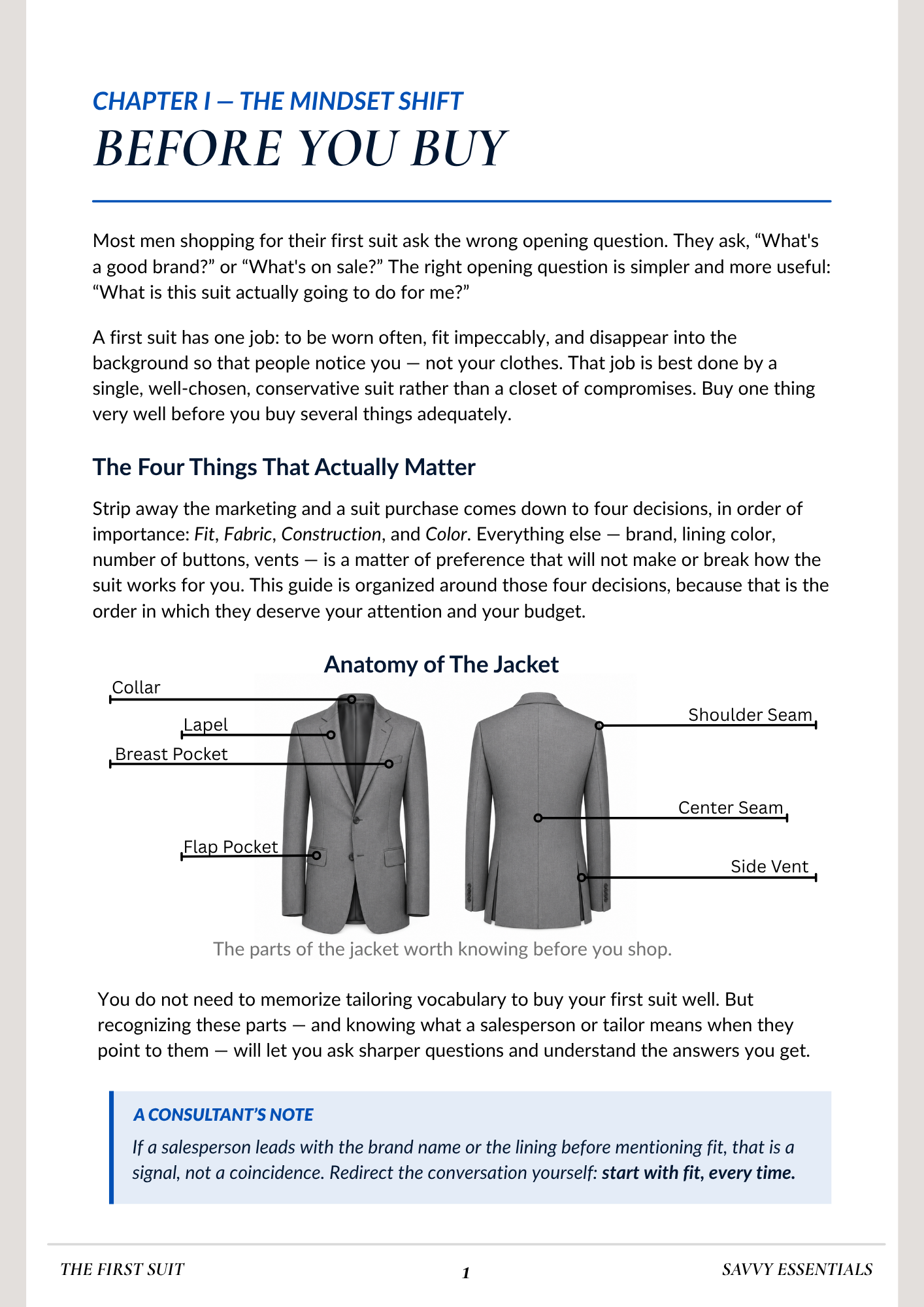 The First Suit